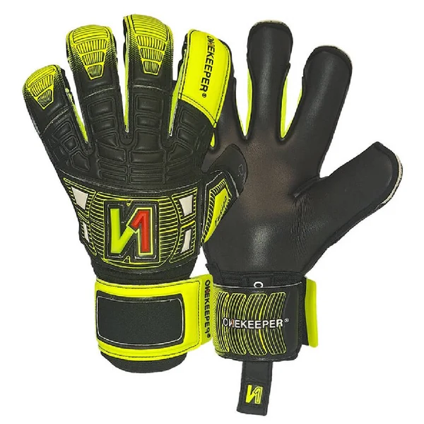 Onekeeper Fusion Keepershandschoenen Kids Zwart Geel Rood